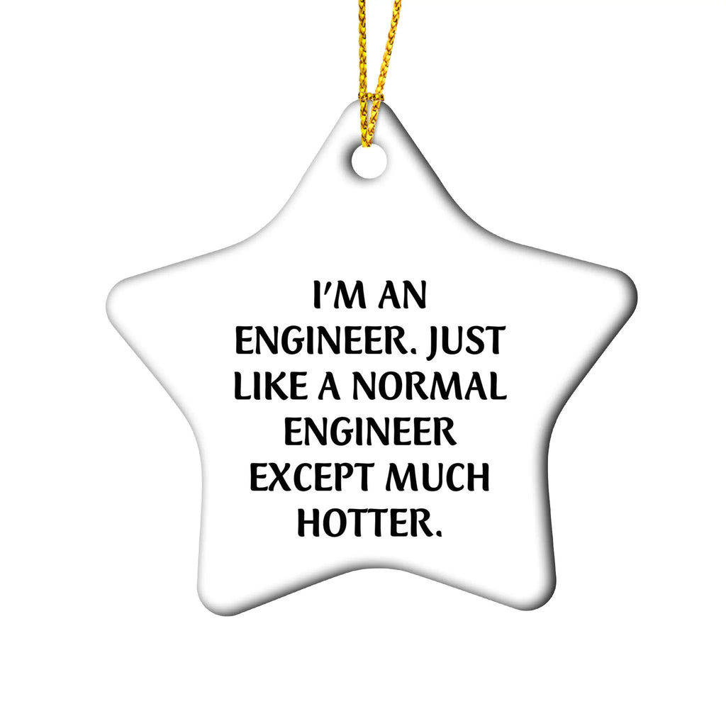 Engineer Star Ornament I'm An Engineer Except Much Hotter Christmas Gift