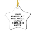 Engineer Star Ornament I'm An Engineer Except Much Hotter Christmas Gift