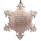Occupational Therapist Snowflake Ornament Hotter OT Gift - Mallard Moon