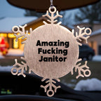 Janitor Snowflake Ornament Amazing Gift for Co workers