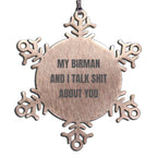 Birman Cat Snowflake Ornament Stainless Steel Shatterproof
