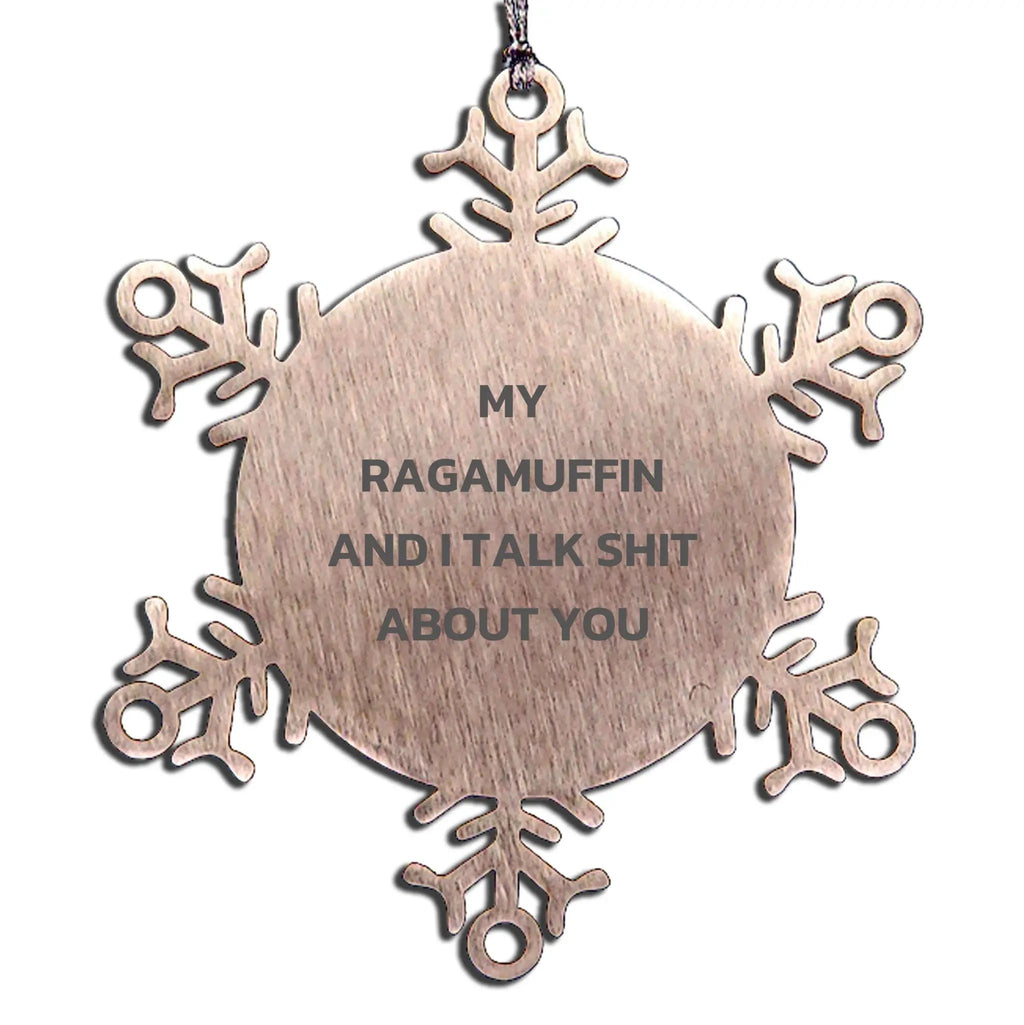 Ragamuffin Cat Ornament My Ragamuffin And I Talk Shit Fun Gift