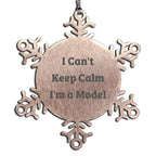 Funny Model Snowflake Ornament Gifts from Friends and Family for Christmas Unique Ideas