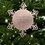 Volunteer Snowflake Ornament Volunteering Is My Happy Place Perfect Gift