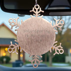 Volunteer Snowflake Ornament Volunteering Is My Happy Place Perfect Gift