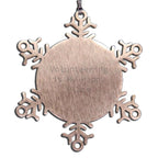 Volunteer Snowflake Ornament Volunteering Is My Happy Place Perfect Gift