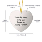 Rancher Inspirational Heart Ornament High Gloss Finish Gift - Mallard Moon