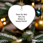 Rancher Inspirational Heart Ornament High Gloss Finish Gift - Mallard Moon