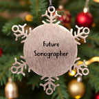 Future Sonographer Snowflake Ornament for Sonographers