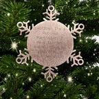 Funny Machinist Stainless Steel Snowflake Christmas Ornament