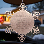 Funny Machinist Stainless Steel Snowflake Christmas Ornament