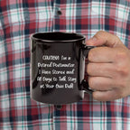 Funny Postmaster Quote Black Coffee Mug Gifts from Men to Postmaster Birthday Unique Ideas