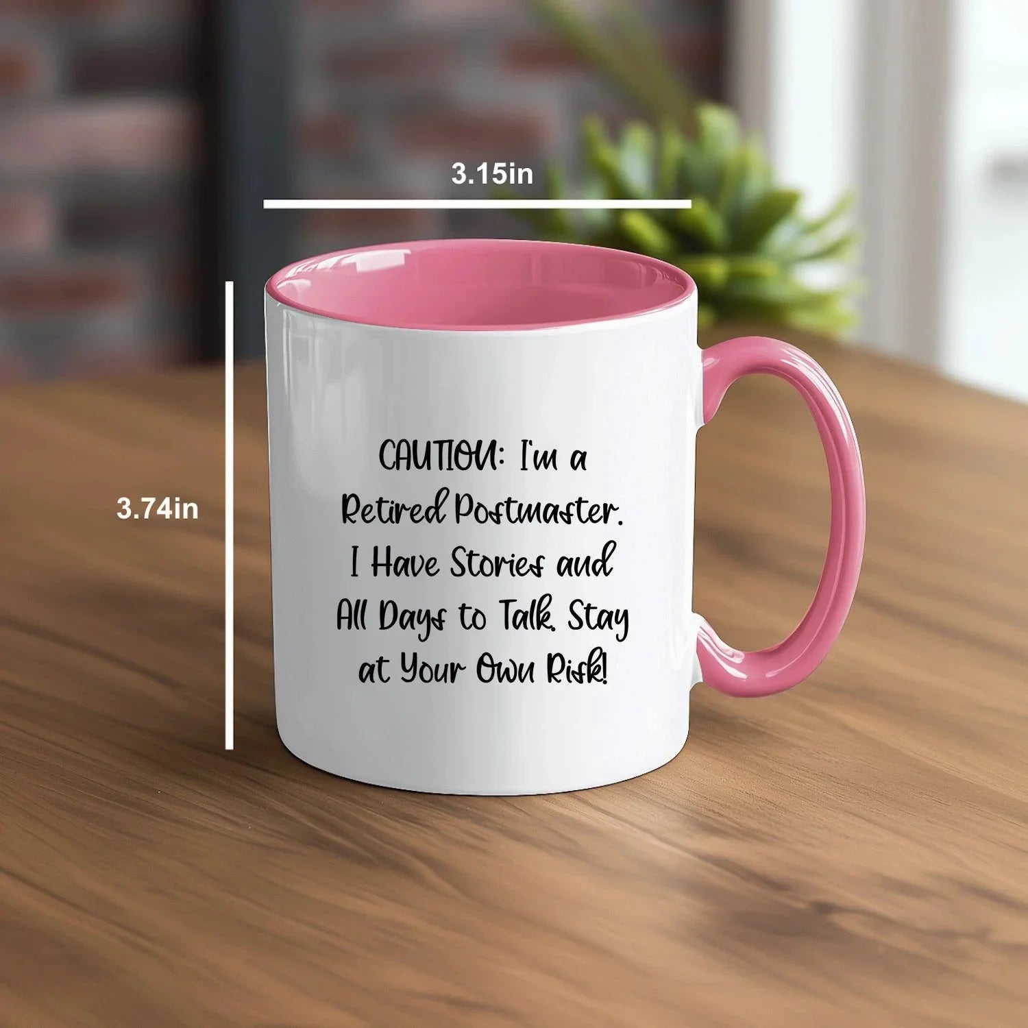 Funny Postmaster Storyteller Gifts from Friends, Two Tone Coffee Mug for Postmaster, Cautionary Birthday Treat for Women