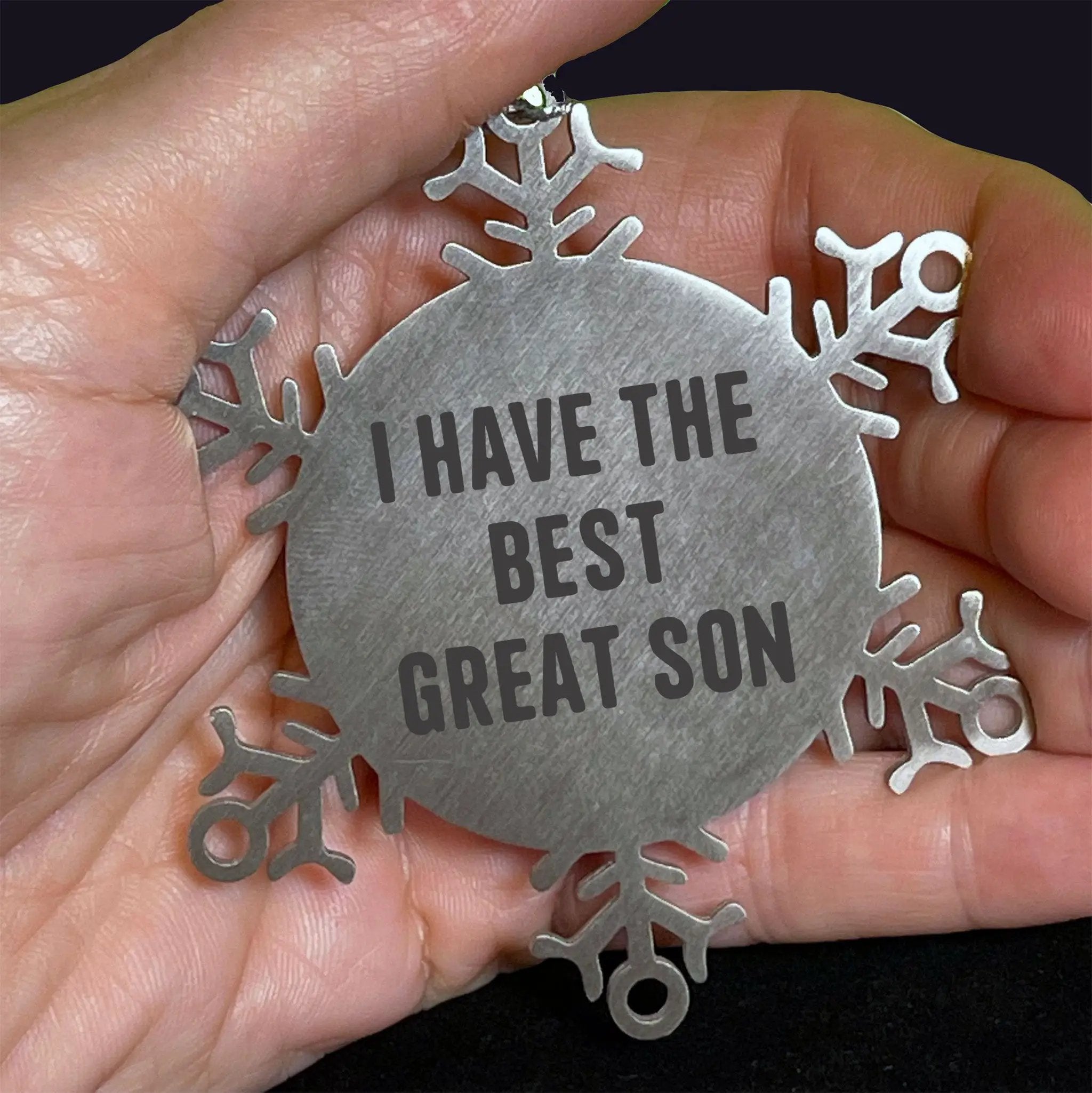 Son Funny Quotes Snowflake Ornament From Dad Mom Keepsake