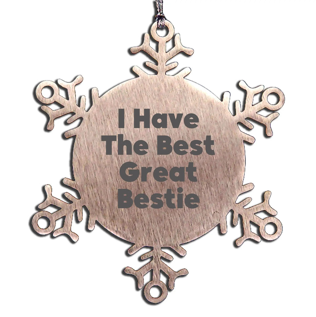 Bestie Snowflake Ornament Great Bestie Gift For Christmas