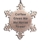 Funny Nurse Snowflake Ornament Gifts for Nurse Friends, Gifts from Men to Women, Christmas Unique Gifts