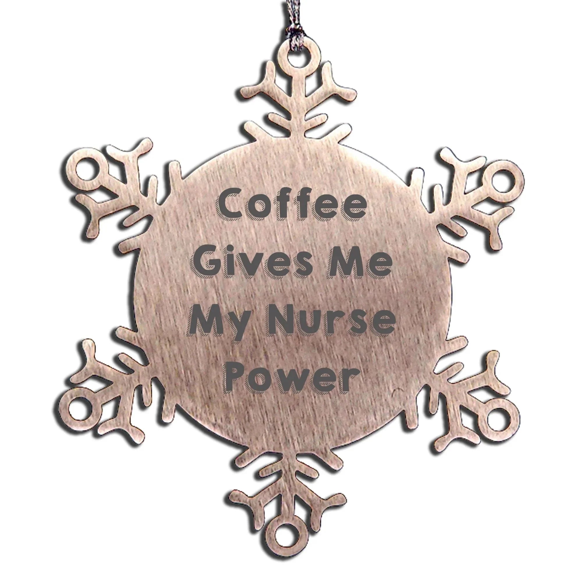 Funny Nurse Snowflake Ornament Gifts for Nurse Friends, Gifts from Men to Women, Christmas Unique Gifts