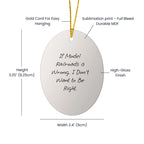 Model Railroading Ornament If Model Railroads Is Wrong Gift - Mallard Moon