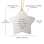 Model Railroader Ornament If Model Railroading Is Wrong Gift - Mallard Moon