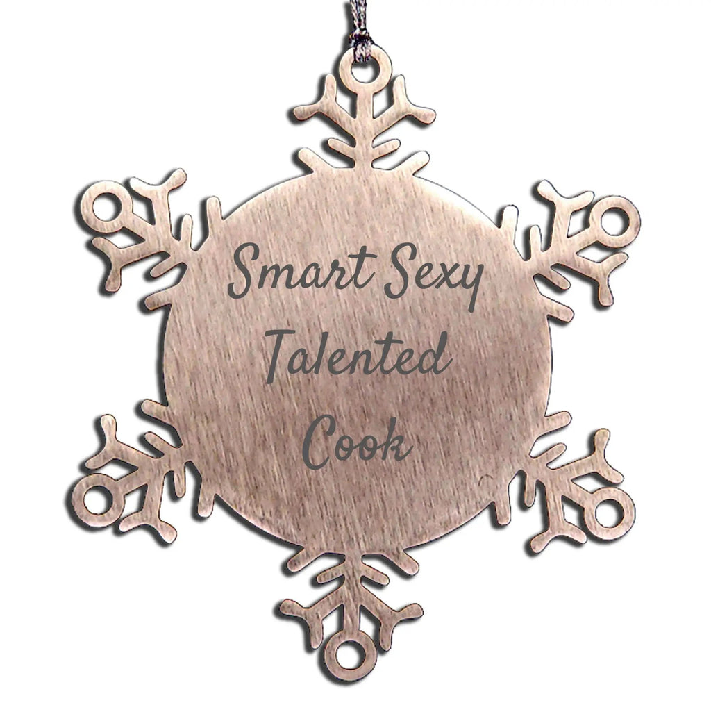 Smart Sexy Talented Cook Ornament Shatterproof Gift - Mallard Moon