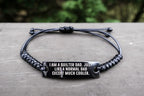 Cool Quilter Dad Bracelet – Just Like a Normal Dad Except Much Cooler – Engraved Braided RopeWristband for Sewing Dads