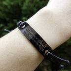 Funny Quilting Bracelet – If Quilting is Wrong… Quote – Black Braided Leather Rope Wristband for Fabric Lovers