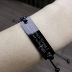 Funny Quilting Bracelet – If Quilting is Wrong… Quote – Black Braided Leather Rope Wristband for Fabric Lovers