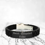 Best Stepdad Ever – Meaningful Gift for Bonus Dad – Stepfather Appreciation - Bracelet Gift – Father’s Day, Birthday, Christmas