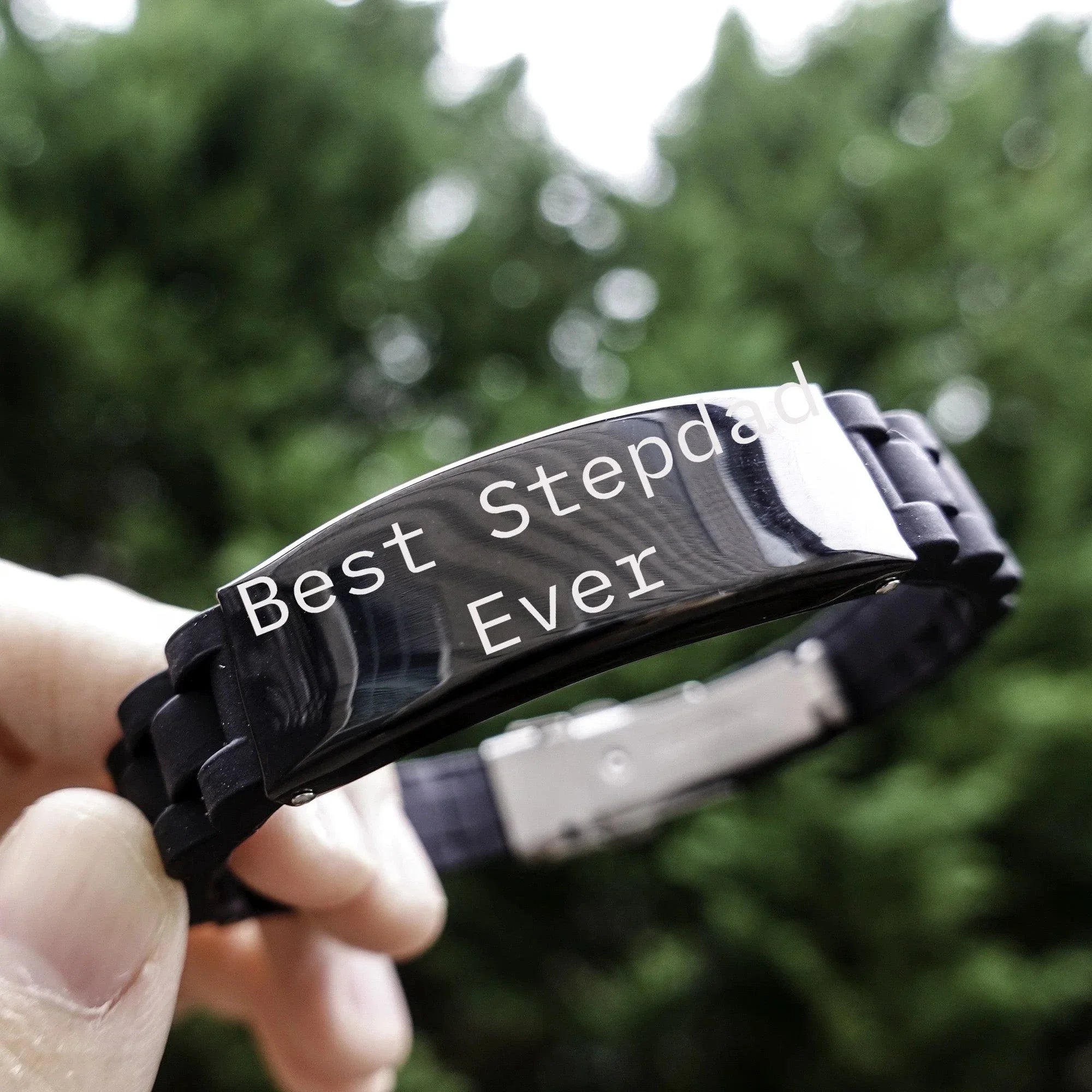 Best Stepdad Ever – Meaningful Gift for Bonus Dad – Stepfather Appreciation - Bracelet Gift – Father’s Day, Birthday, Christmas