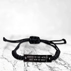 Funny Advisor Gifts, World's Best Mom By Night Rope Bracelet, Adjustable, Graduation Unique Gifts from Mom to Advisor