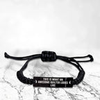 Awesome Quilter Engraved Braided Rope Bracelet – Bold Pride Engraving – Gift for Confident Sewers