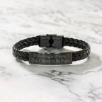 If Quilting Is Wrong, I Don’t Want to Be Right – Braided Leather Bracelet for Quilters