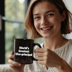 Epic Black Coffee Mug With Worlds Greatest Vice Principal Quote Ideal Gift