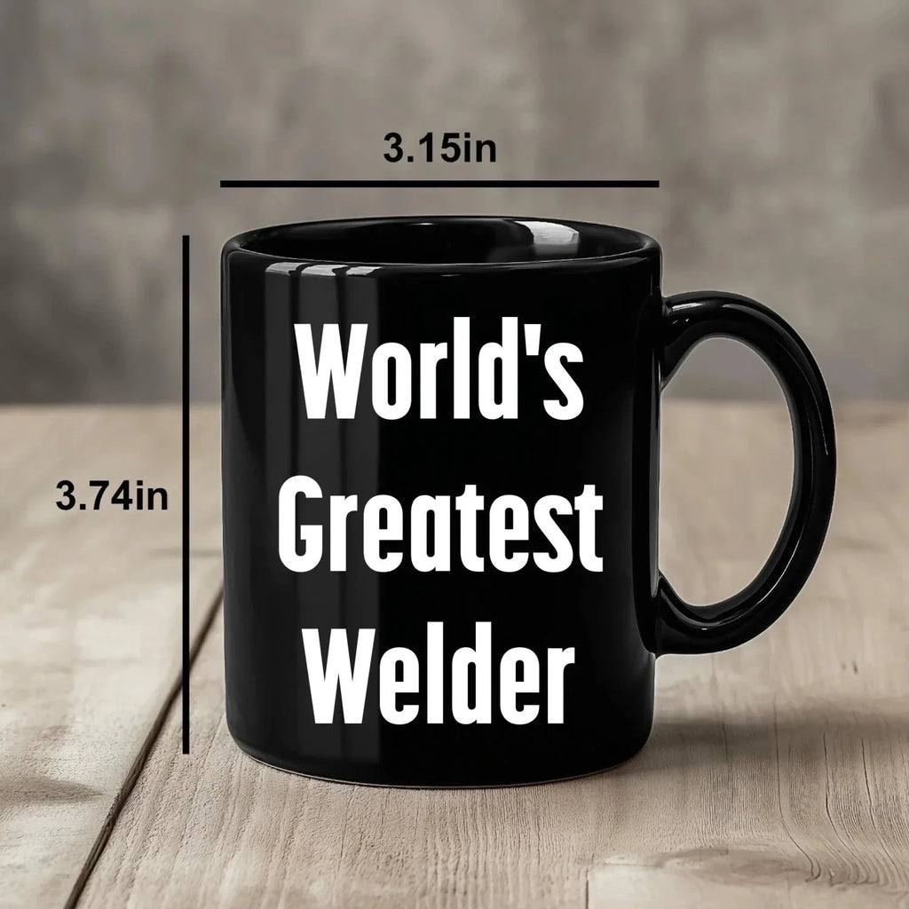Epic Welder Mug Black Ceramic Coffee Cup - World's Greatest Welder
