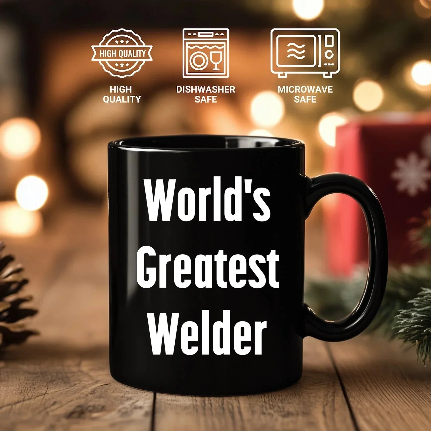 Epic Welder Mug Black Ceramic Coffee Cup - World's Greatest Welder