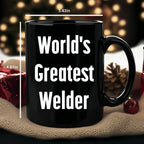 Epic Welder Mug Black Ceramic Coffee Cup - World's Greatest Welder