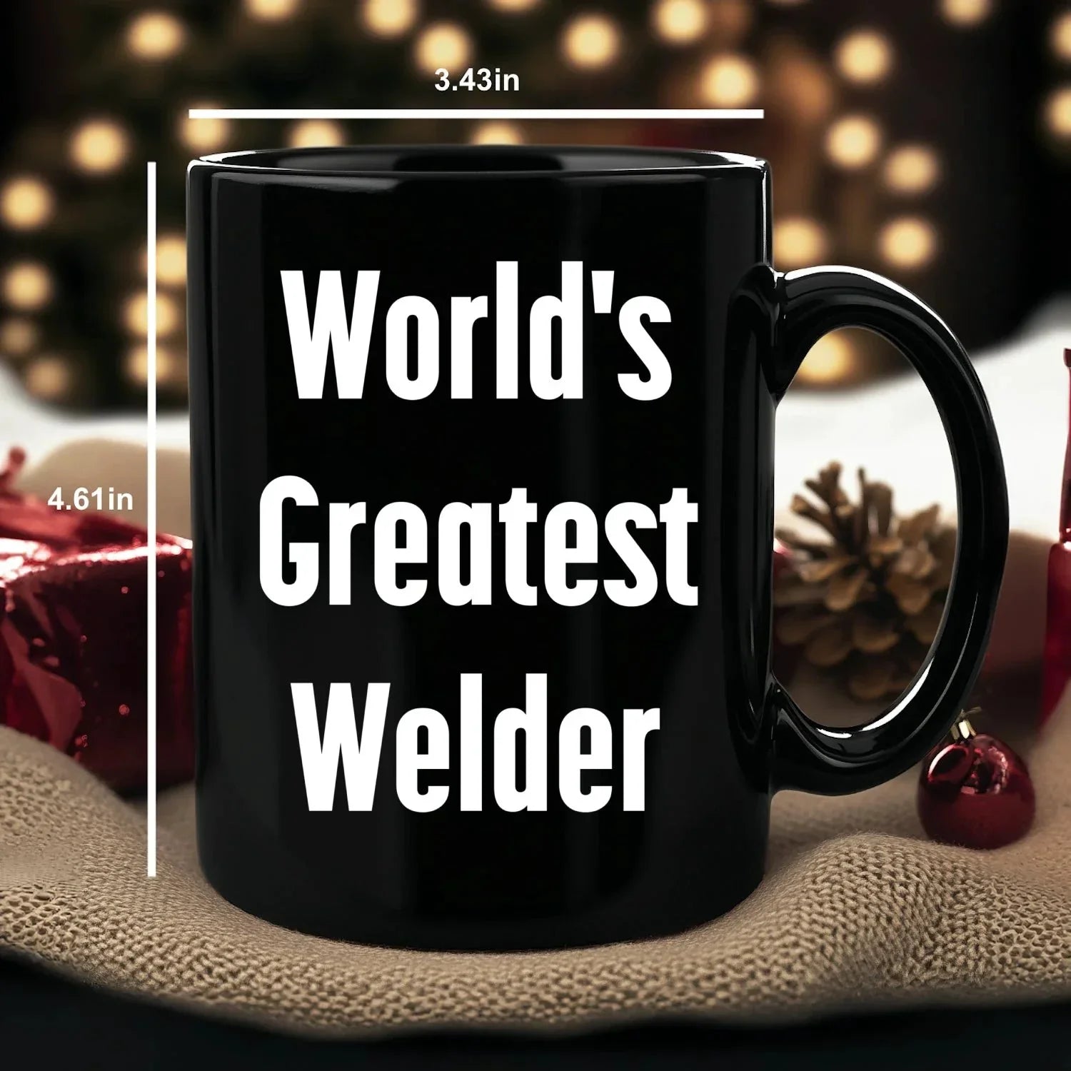 Epic Welder Mug Black Ceramic Coffee Cup - World's Greatest Welder