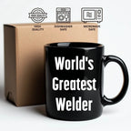 Epic Welder Mug Black Ceramic Coffee Cup - World's Greatest Welder