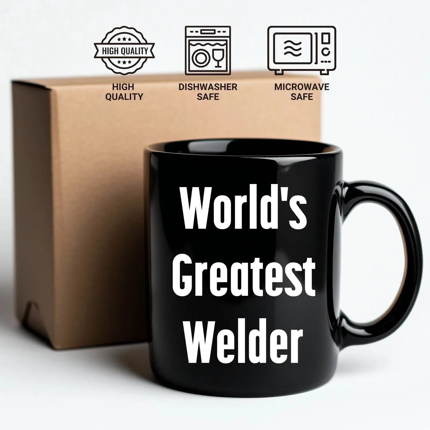 Epic Welder Mug Black Ceramic Coffee Cup - World's Greatest Welder