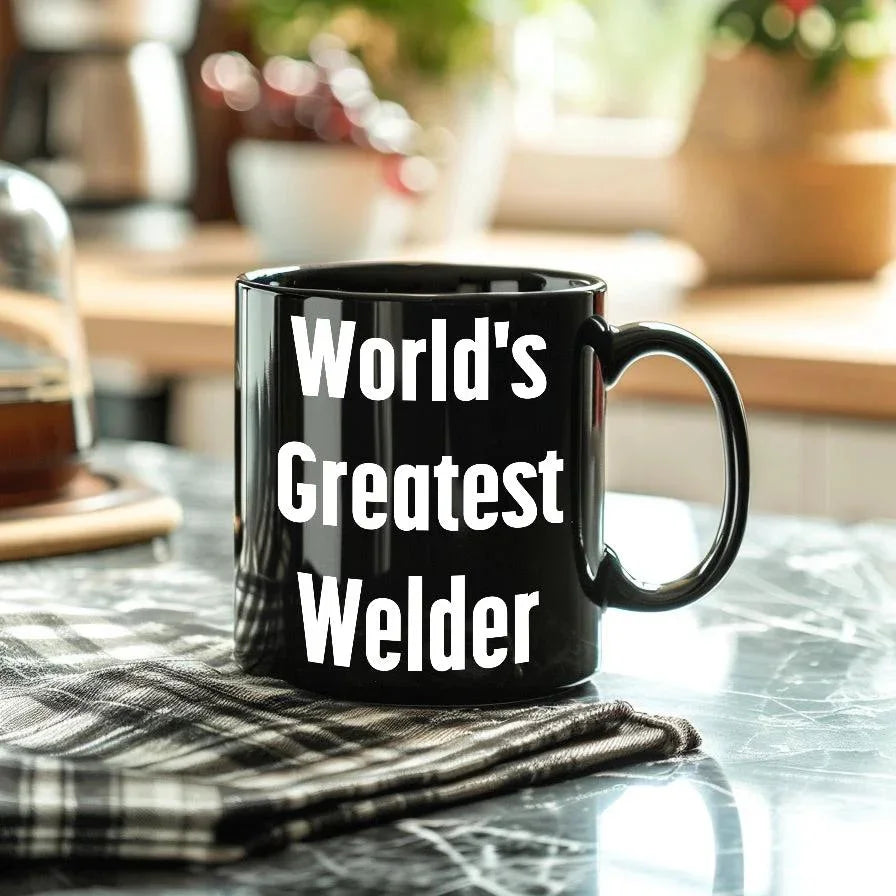Epic Welder Mug Black Ceramic Coffee Cup - World's Greatest Welder
