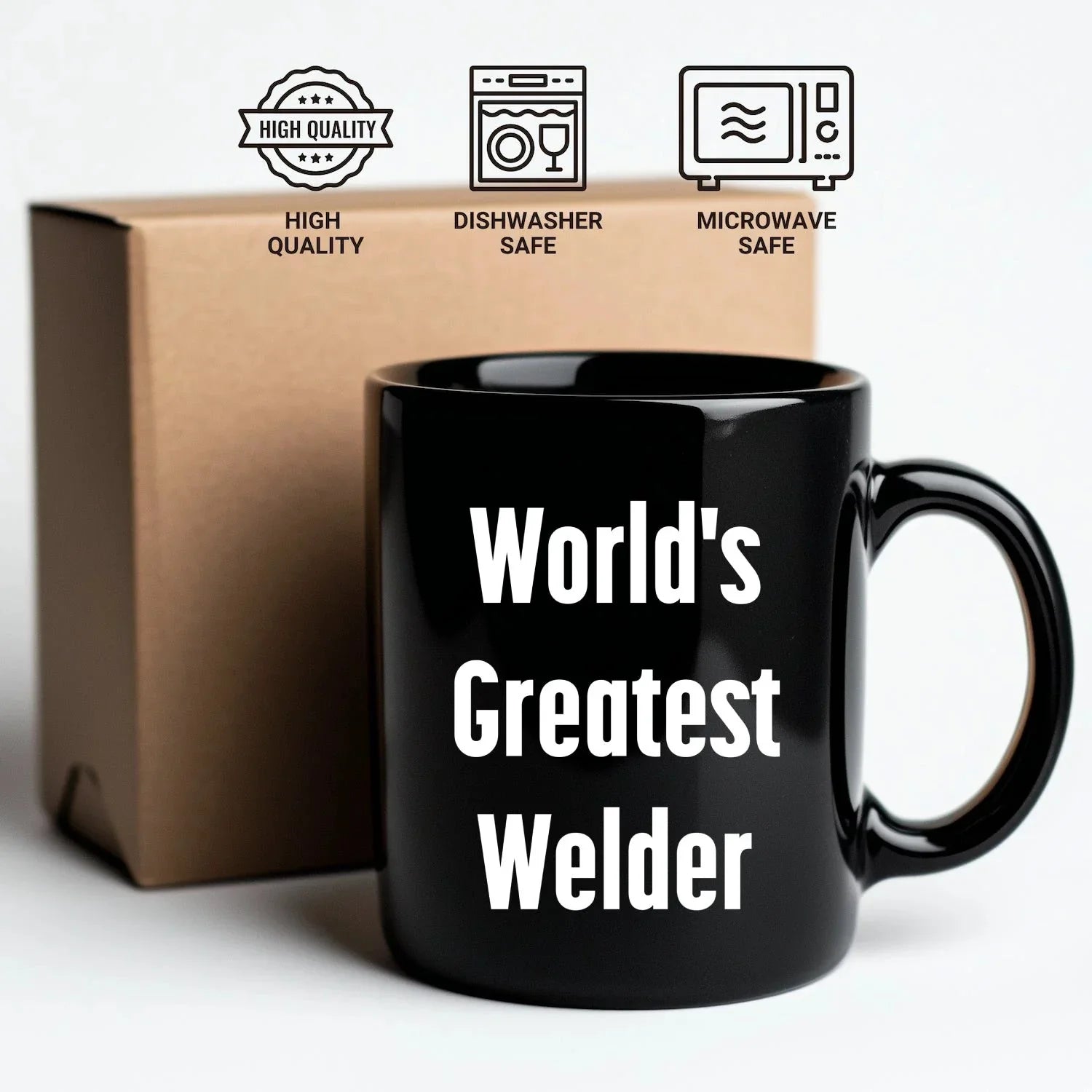Epic Welder Mug Black Ceramic Coffee Cup - World's Greatest Welder