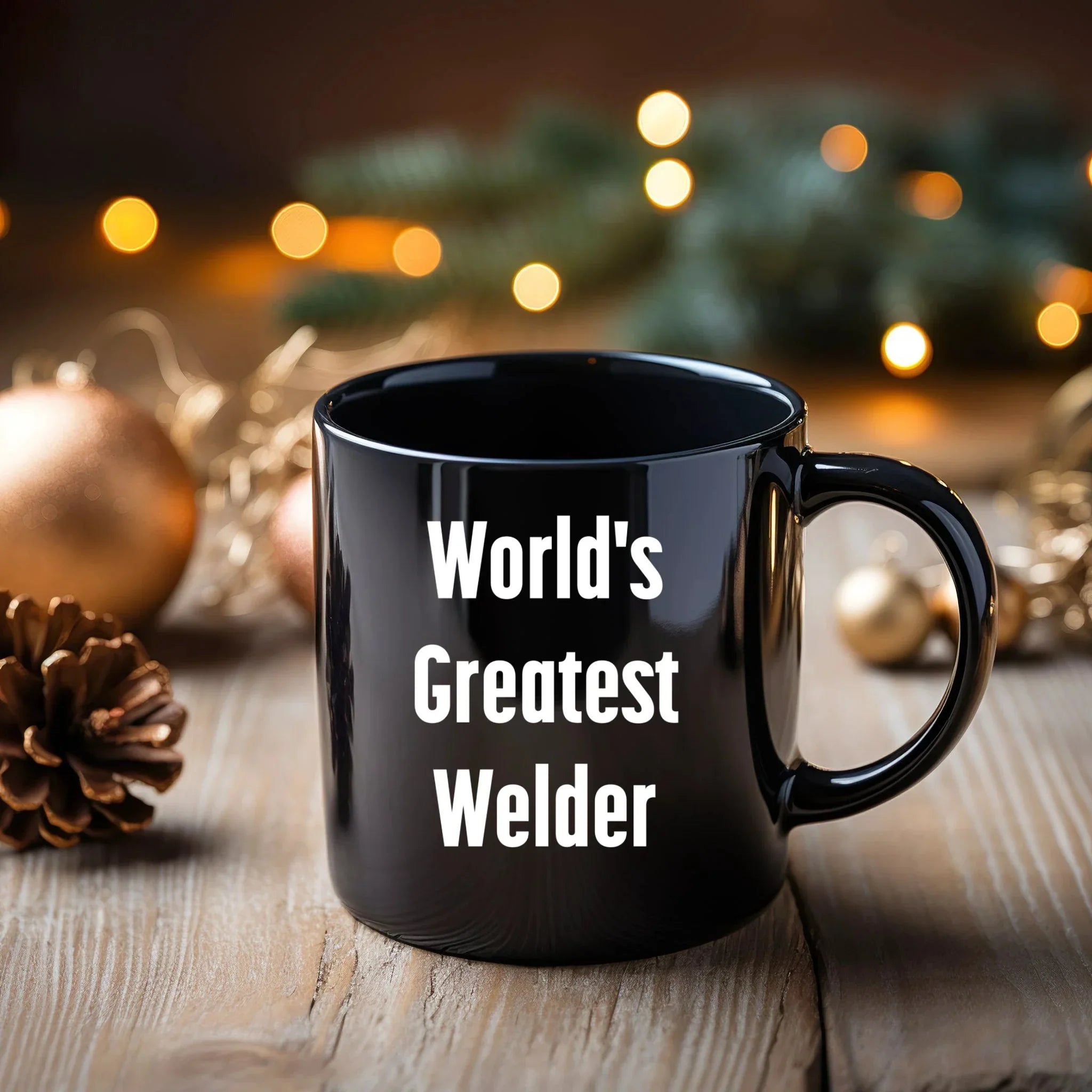Epic Welder Mug Black Ceramic Coffee Cup - World's Greatest Welder
