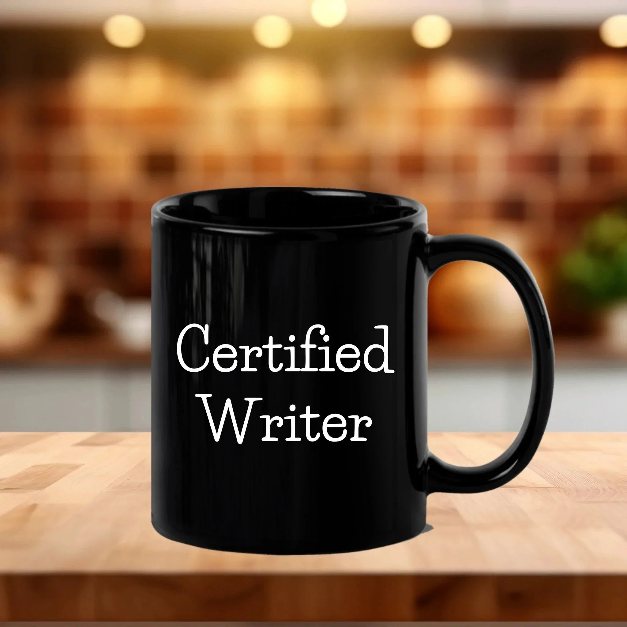 Funny Quote Certified Writer Gifts from Friends for Writer Graduation Unique Black Coffee Mug