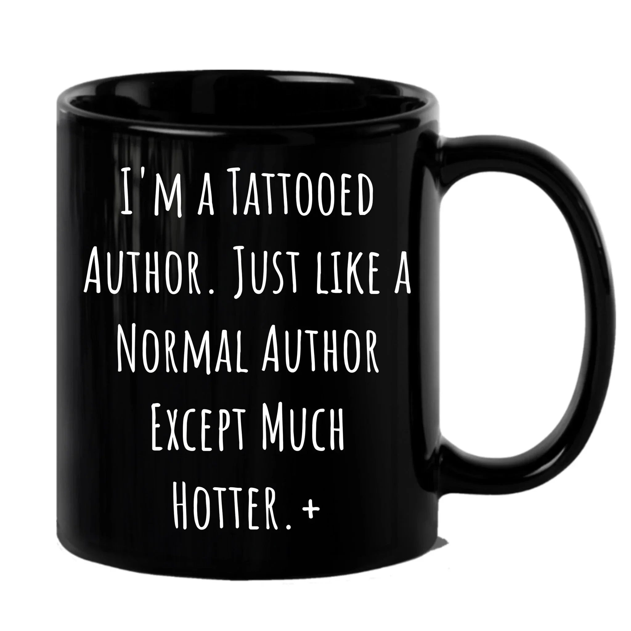 Author Funny Quote Tattooed Author Black Coffee Mug Gifts