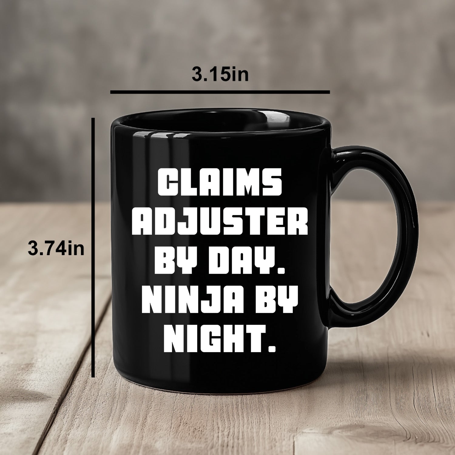 Funny Claims Adjuster Gifts from Mom - Ninja by Night, Coffee Mug for Claims Adjuster Women, Gifts for Claims Adjuster, Mother's Day Unique Gifts - Mallard Moon Gift Shop