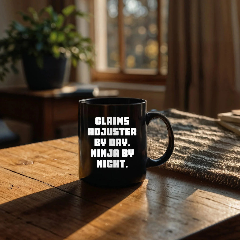 Funny Claims Adjuster Gifts from Mom - Ninja by Night, Coffee Mug for Claims Adjuster Women, Gifts for Claims Adjuster, Mother's Day Unique Gifts