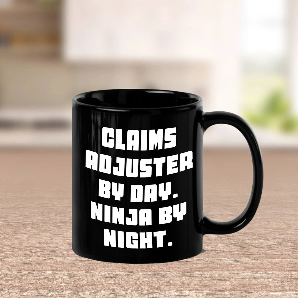 Funny Claims Adjuster Gifts from Mom - Ninja by Night, Coffee Mug for Claims Adjuster Women, Gifts for Claims Adjuster, Mother's Day Unique Gifts