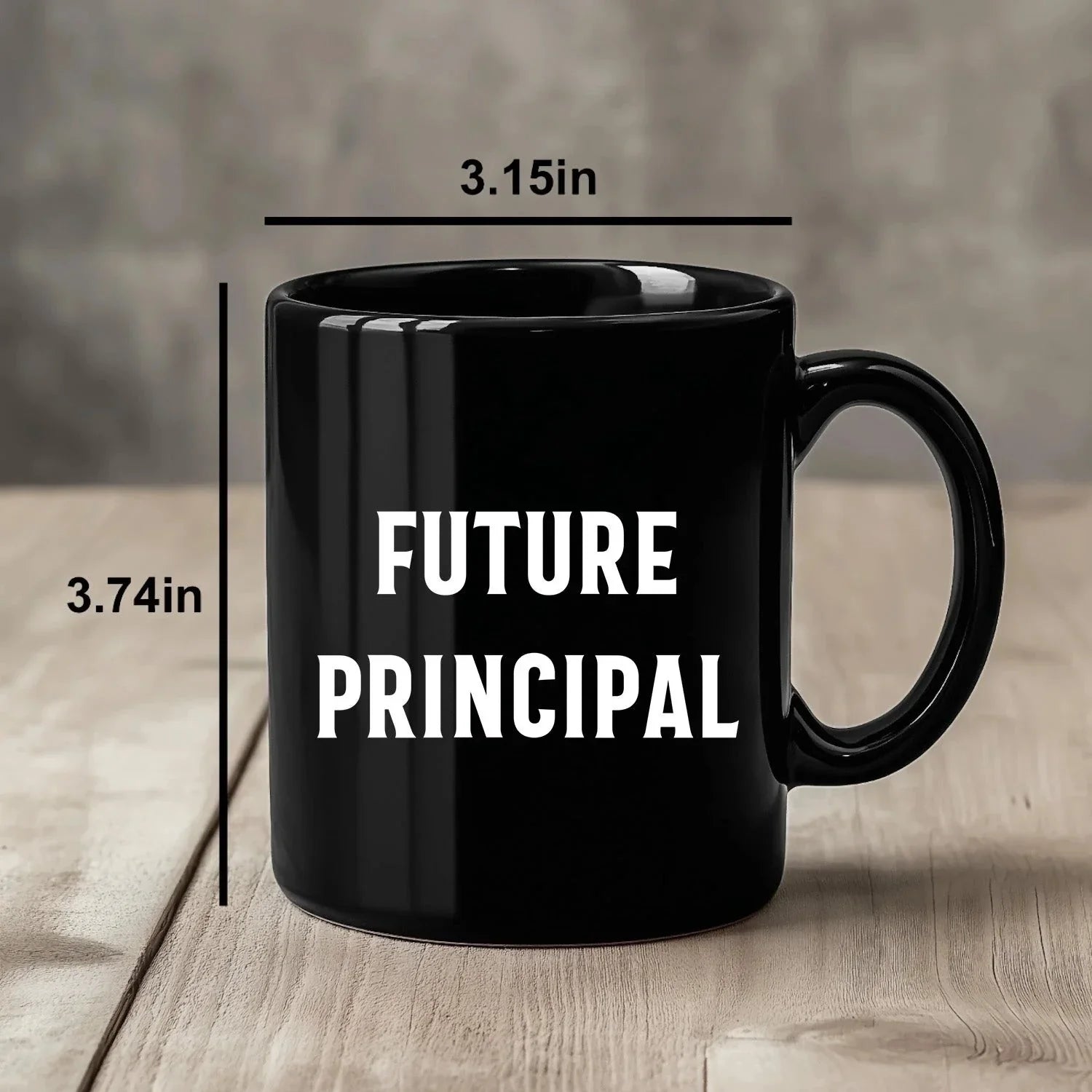Funny Principal Gifts from Friends, Black Coffee Mug for Future Principal's Birthday, 'You're the Principal, I'm Just Here for the Coffee'