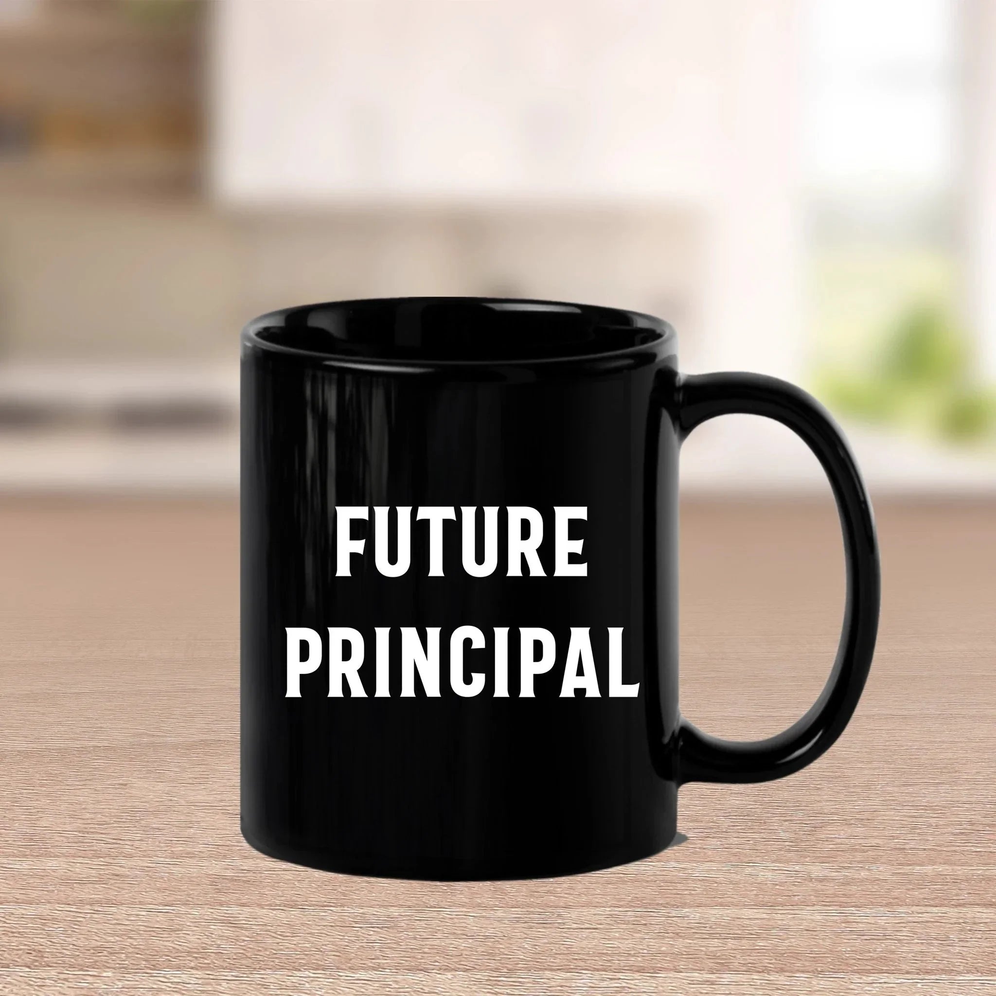 Funny Principal Gifts from Friends, Black Coffee Mug for Future Principal's Birthday, 'You're the Principal, I'm Just Here for the Coffee'