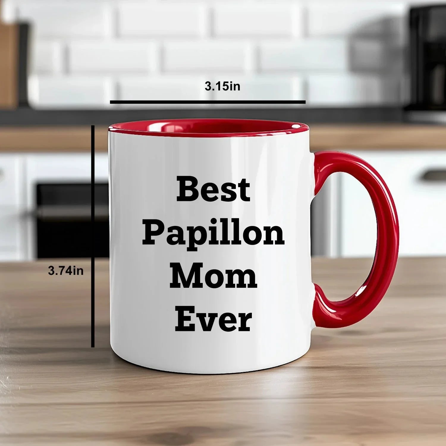 Spring Pet Products Best Papillon Mom Ever, Funny Papillon Dog Lover Gift, Two Tone Coffee Mug Birthday, Mother's Day, Chritmas Gifts